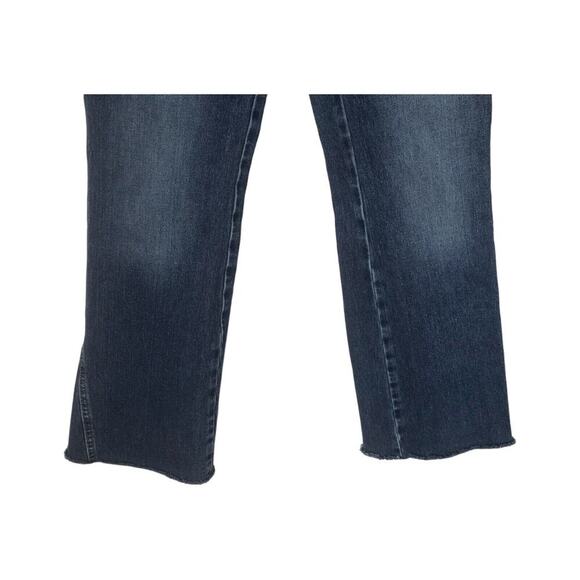 Free People Jeans Womens Size W 27R Wide Leg Flare Raw Hem Mid Rise Medium Wash - Picture 3 of 13